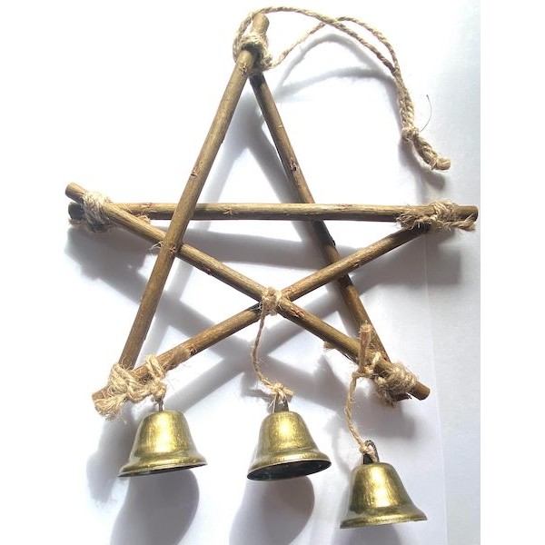 Hanging Pentagram with Bells